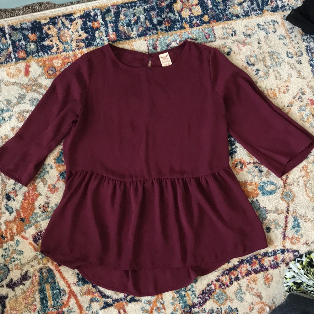 🎁Faded Glory Peplum Blouse